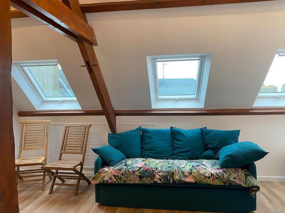 Maison Du Cap Lihou, Duplex Au 1Er Et 2Eme Etage Mansarde, Quartier Historique, Гранвил Екстериор снимка